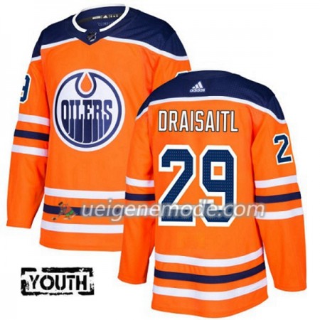 Kinder Eishockey Edmonton Oilers Trikot Leon Draisaitl 29 Adidas 2017-2018 Orange Authentic